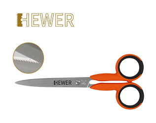 HEWER Food Grade Serrated-Blade Safety Scissors HS-3631