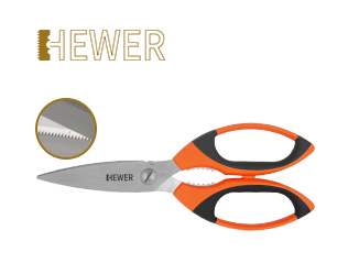 HEWER Food Grade Serrated-Blade Safety Scissors HS-5651